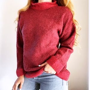 Kerry Woollen Mills Celtic Lambswool Red Sweater